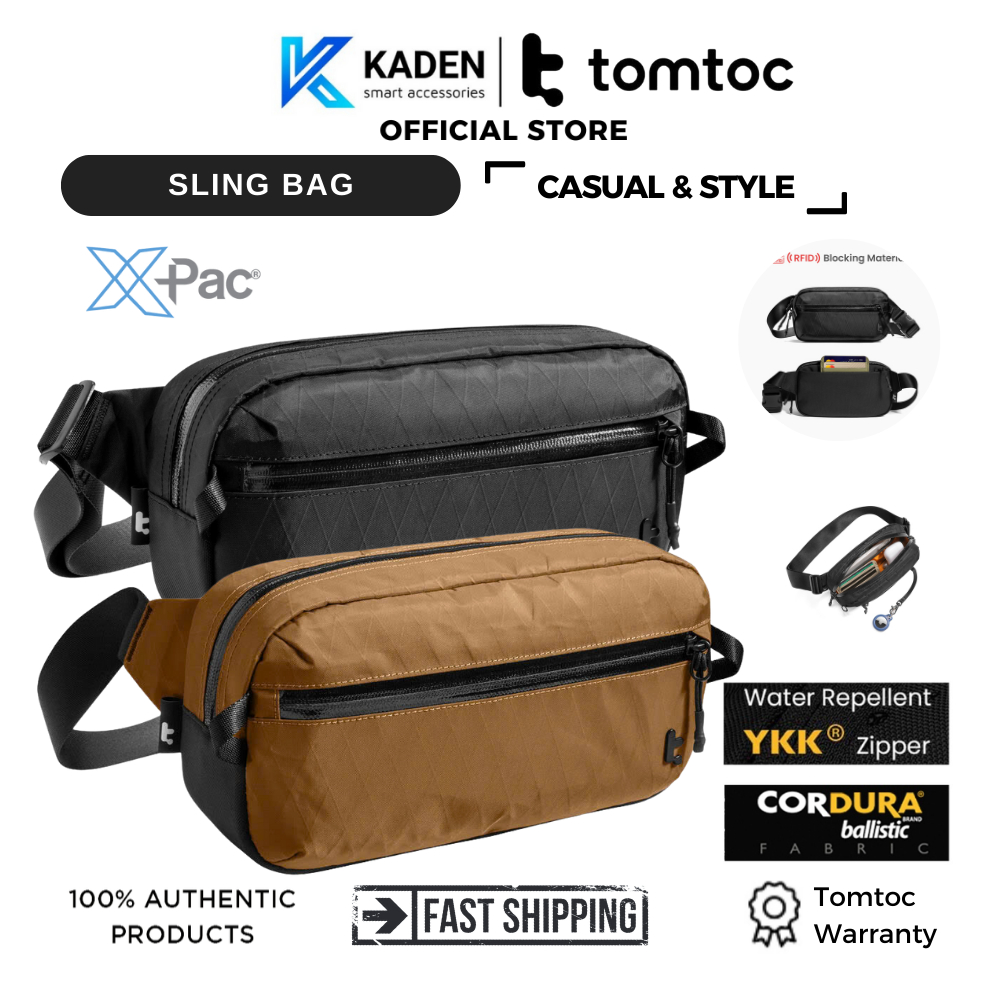 Fashion Tomtoc (Usa) Aviator Rfid Sling Bag X-pac– T35 Crossbody Bag - สินค้าของแท้