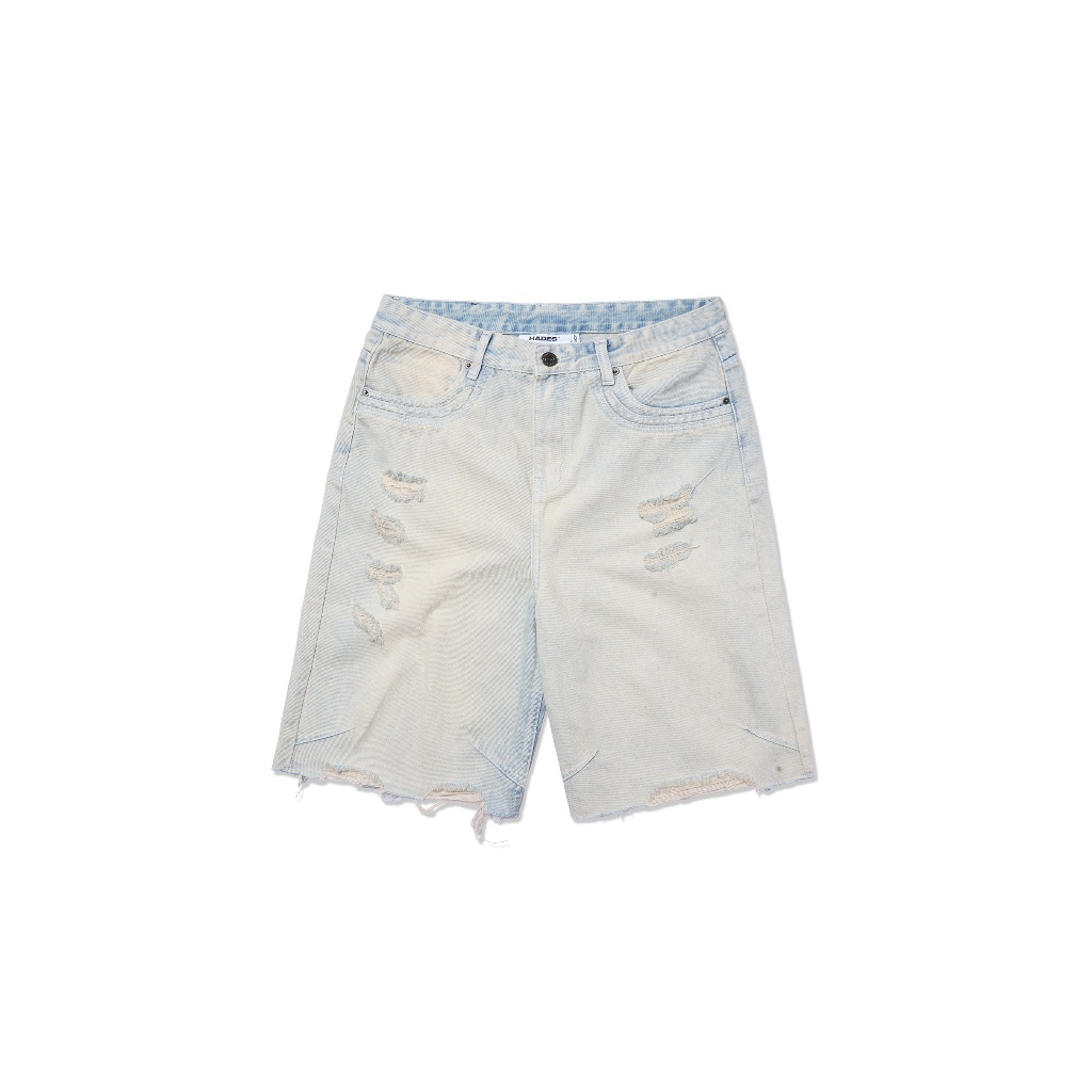 HADES Trio Star Wash Jean Shorts - กางเกงยีนส์ขาสั้นแบรนด์ HADES ของแท้