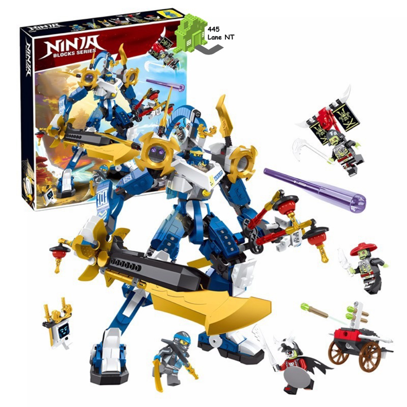 ของเล่นประกอบ 71785 นินจา เลจิ 67002 หุ่นยนต์ไททันของเจย์ 831 ชิ้น