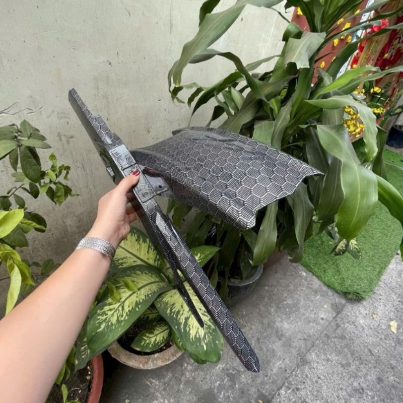 บังโคลนหลัง แลกเปลี่ยน 150-155 พร้อมฝาครอบโซ่พลาสติกสีดําคาร์บอน - รูปที่ 3