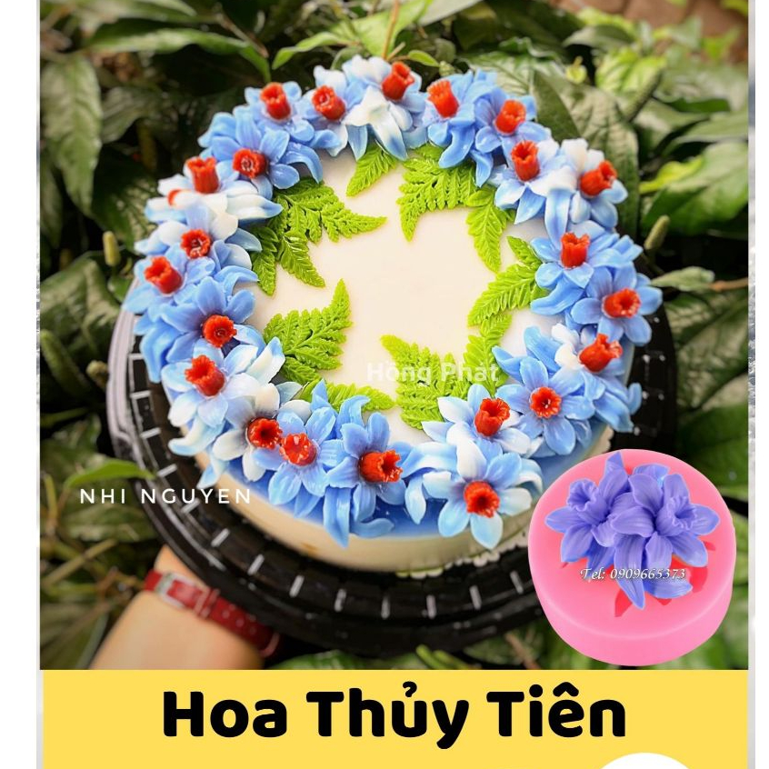แม่พิมพ์ซิลิโคน Hong Pat สําหรับสร้างแดฟโฟดิล ขนาด 5ซม. - T37