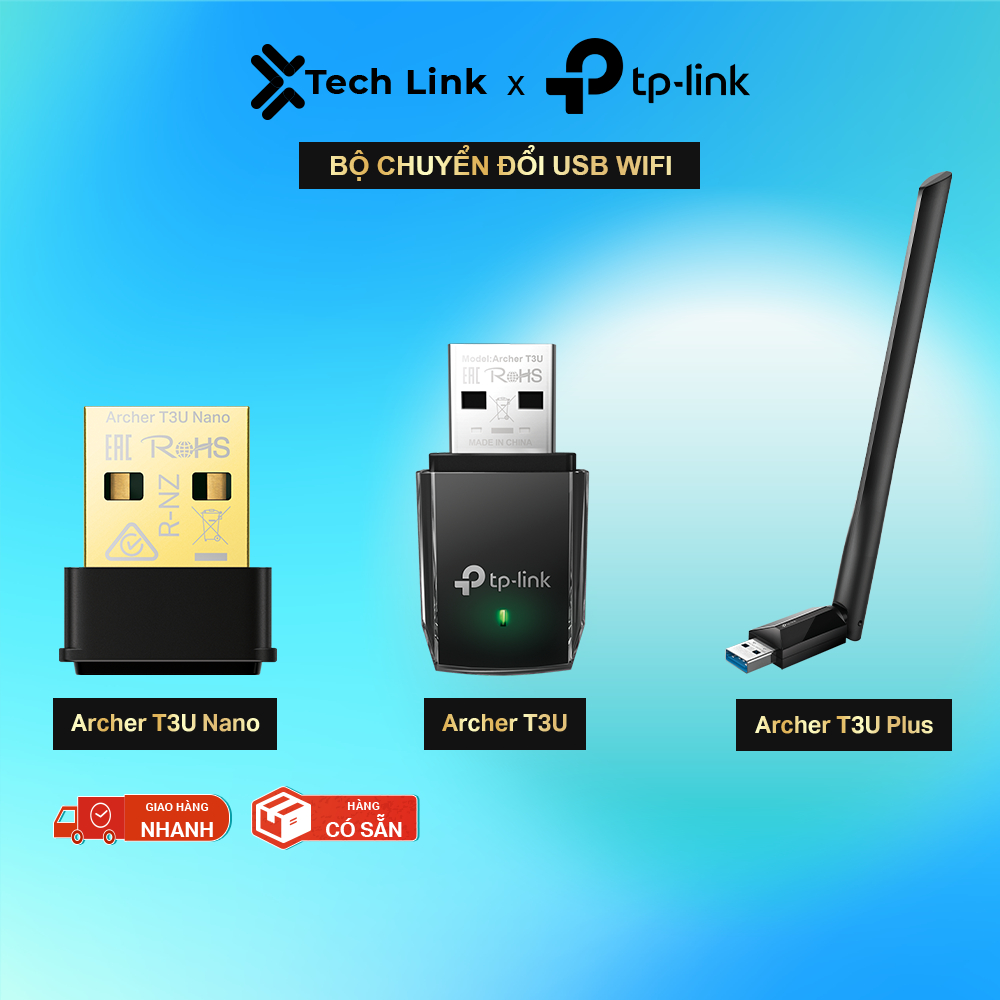 TP-Link Archer T3U / T3U Plus / T3U Nano AC 1300Mpbs อะแดปเตอร์ USB Wifi