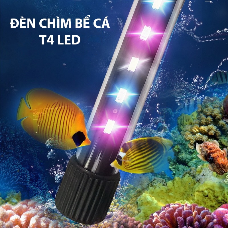 T4 Aquarium Light 3 โหมดสีกันน้ํา