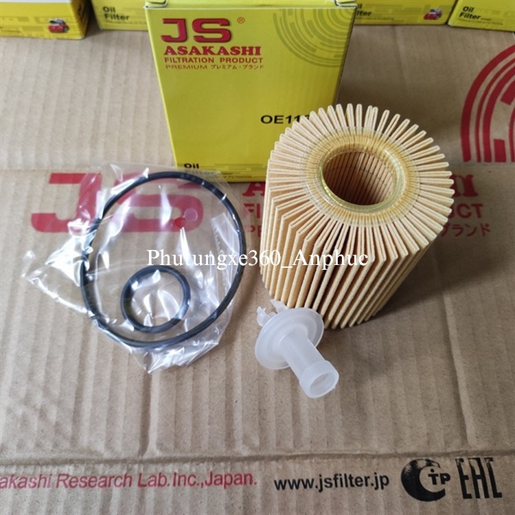 กรองน้ํามันเครื่องสําหรับ Land Cruiser Prado 2.7L 2002-2009 และ 4.0L 2009-2024 ยี่ห้อ JS Asakashi Ja