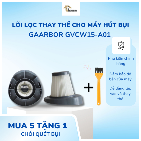 ไส้กรองเครื่องดูดฝุ่นทดแทนสําหรับเครื่องดูดฝุ่น GAABOR GVCW-M15A