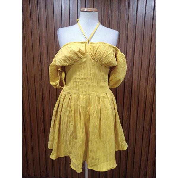 COSY clearance - เดรสเปิดไหล่ bymo - Size S