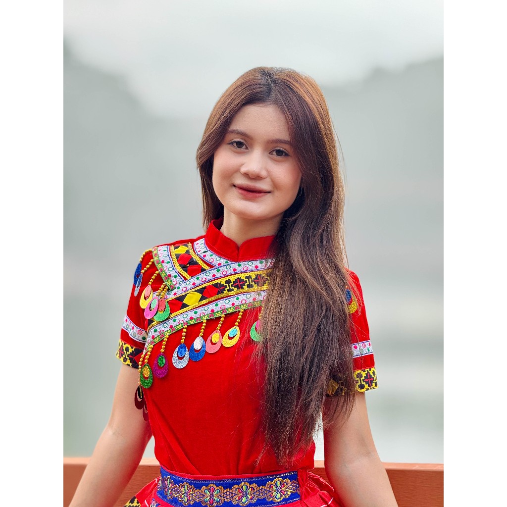 HMong Womens Brocade Costume - HMong Women 7 - Xuan Hang Performance Costume