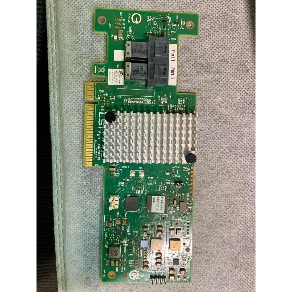 การ์ด HBA sas IBM Lenovo N2215 SAS SATA HBA 12Gbps fru 47C8676 00AE824 opt 47C8675 LSI 9340-8i 12Gb 