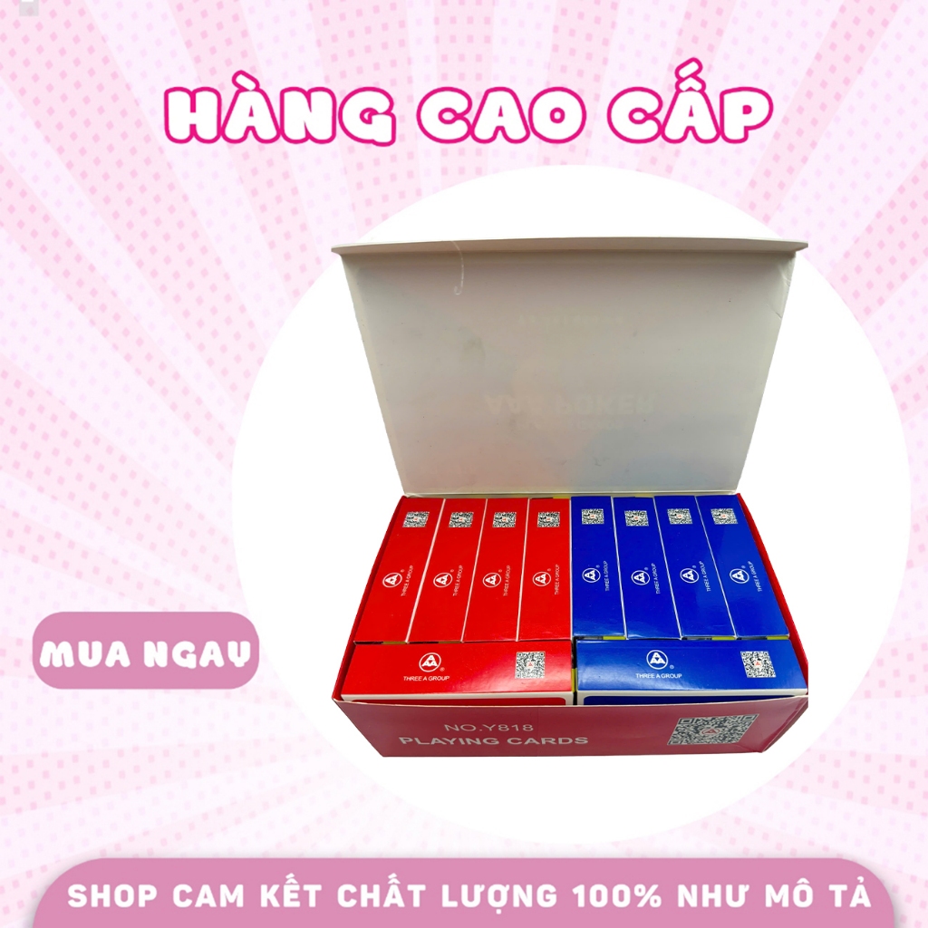 (PLASTIC BOX) การ์ดทูโลโค A Y818 10 ชุด (5 น้ําเงิน + แดง 5 ใบ)