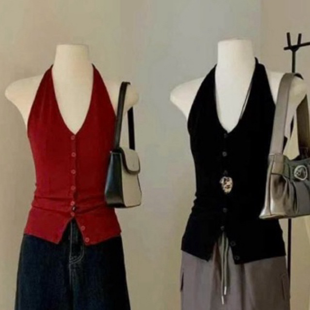 WGWE• สเวตเตอร์ mtg คอปกปุ่มแนวตั้ง 5677 wgwe true love summer QC product freesize