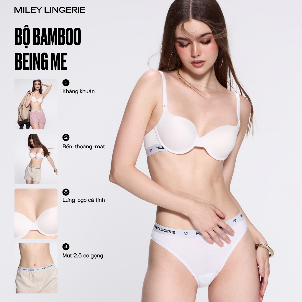 Miley Lingerie Bamboo Miley Nature ผ้าเส้นใยธรรมชาติ BRB02001_FBS0201
