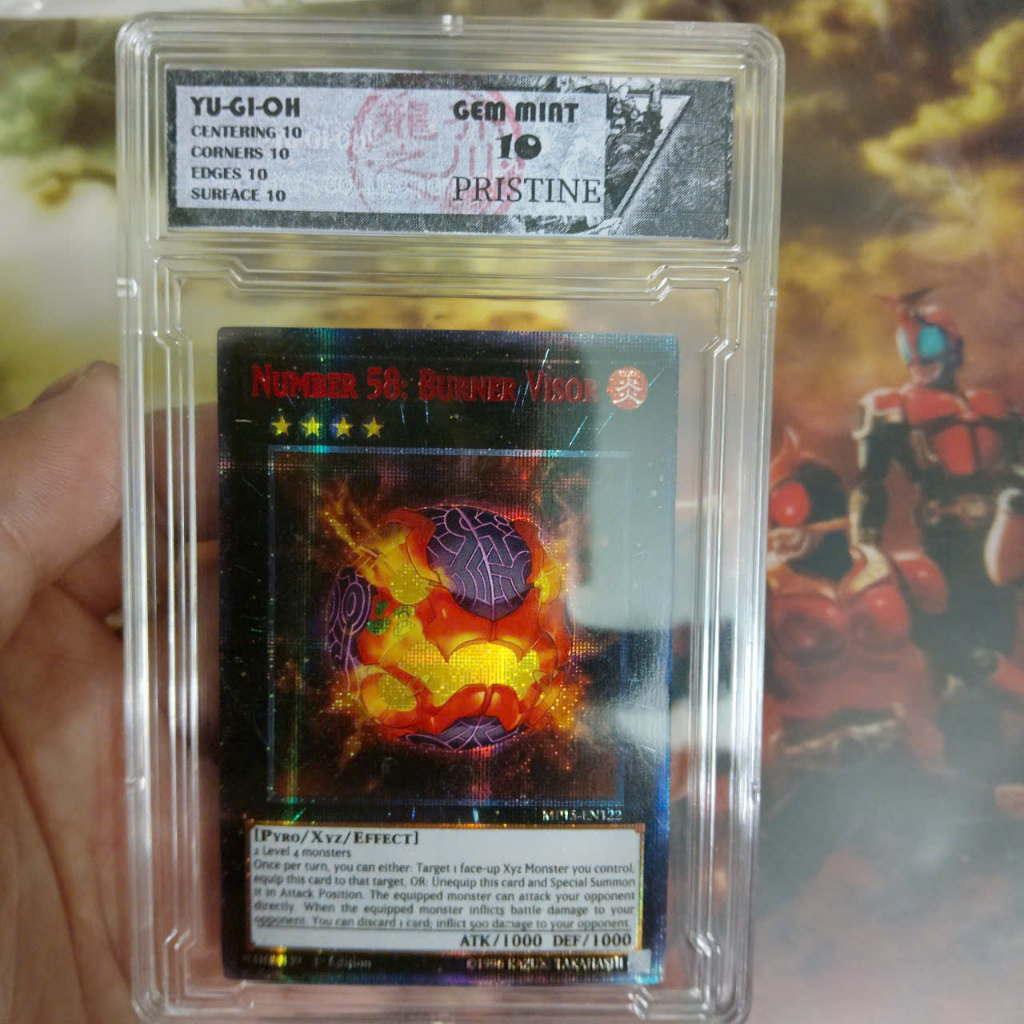 Yu gi oh Dot Frame Painting Number 58 Burner Visor EN 1458 D7 104
