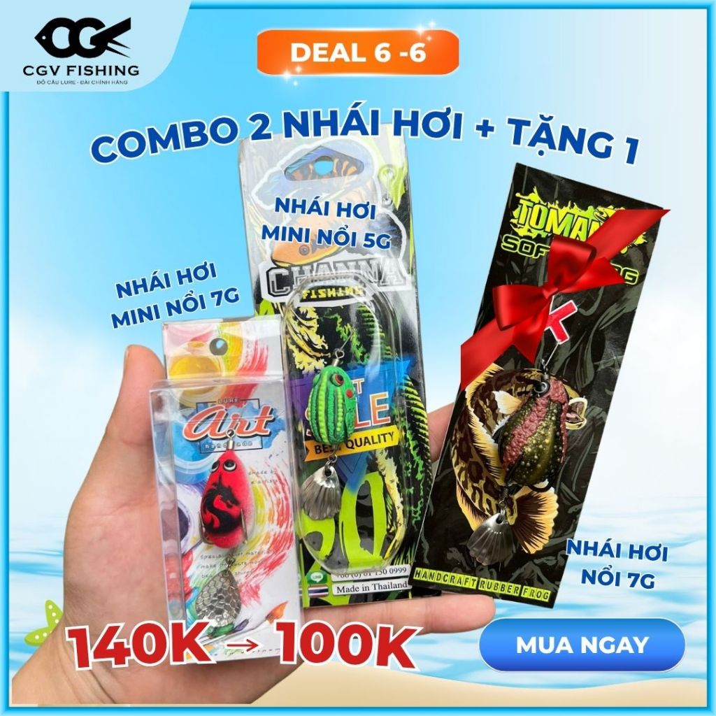 COMBO 2 เลียนแบบสําหรับเหยื่อช่อนและปลาช่อน 7G และ 5G ฟรีจัดส่งสีเทียมลอย TOMAN, YOU CHOOSE SHOP