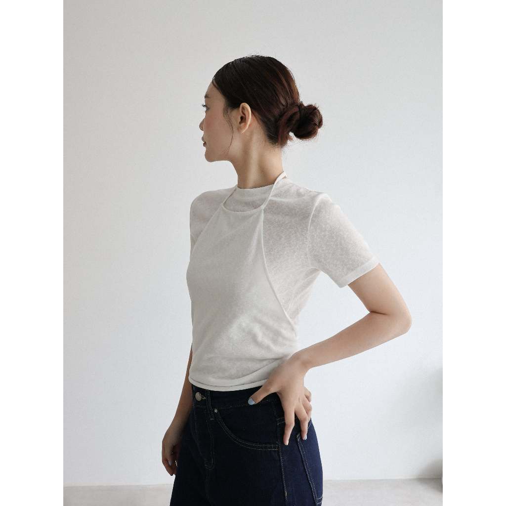 เสื้อยืดผูกเอี๊ยม | เช่น | เสื้อมัลท็อป