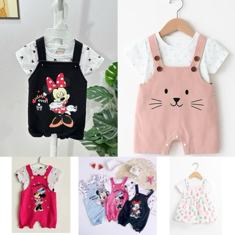 เอี๊ยมเด็กผู้หญิง Set (มีเสื้อ) 0-24m Disney (BABY FORM) เอี๊ยมเด็กแรกเกิด X04-154 F0832-3m 0464L 07