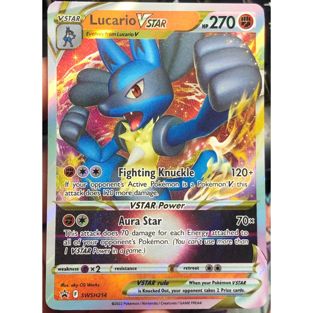 [KW2 Pokemon] [EN] การ์ด Lucario VSTAR - SWSH214 - Ultra Rare