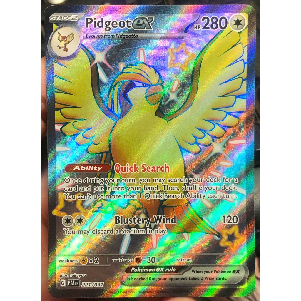 [KW2 Pokemon] [EN] Pidgeot ex Card - 221/091 - Shiny Ultra Rare