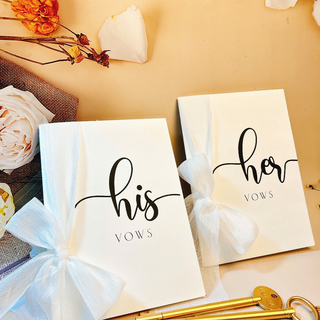 VOWS V84 CARD - เชิญงานแต่งงานพร้อมสัญญาสําหรับเจ้าสาวและเจ้าบ่าวและถ่ายภาพงานแต่งงาน