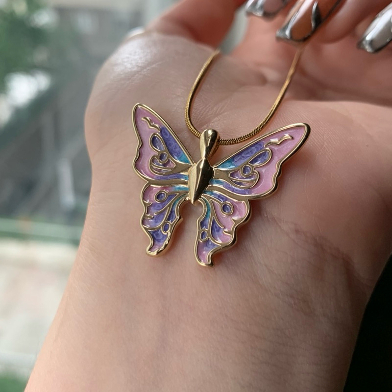 MARIPOSA GOLD-PLATED STAINLESS STEEL MOONFIRE ACCESSORIES / BUTTERFLY FAIRY