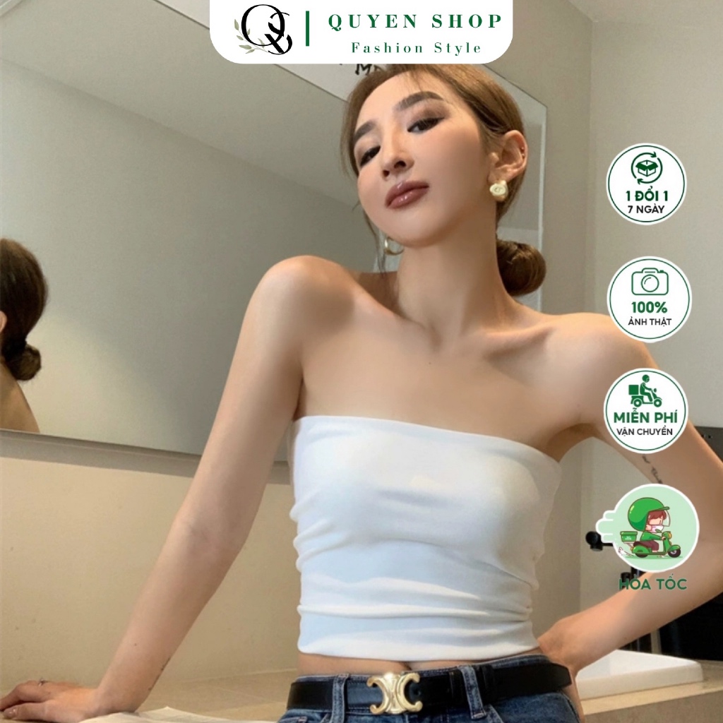 BASIC QS KHUEN SHOP เสื้อเกาะอกกระชับสัดส่วน