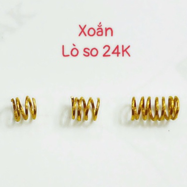 XO Wine Charm Twisted ring - Spring size 6mm - AU 24 กะรัต999 - Mix braided pro KJ design ️