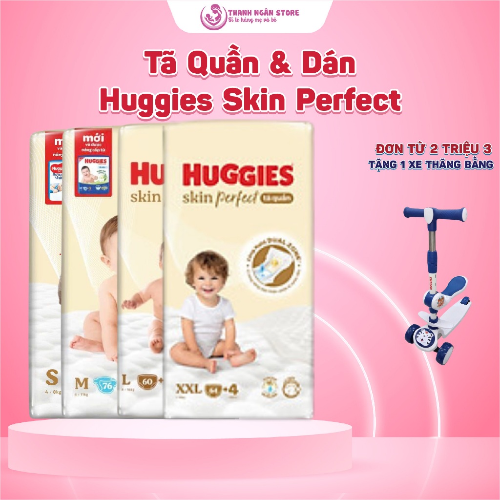 Huggies Yellow All Sizes - Huggies skin perfect Diapers / กางเกงผ้าอ้อม Large Pack M102/L92/XL76/XXL