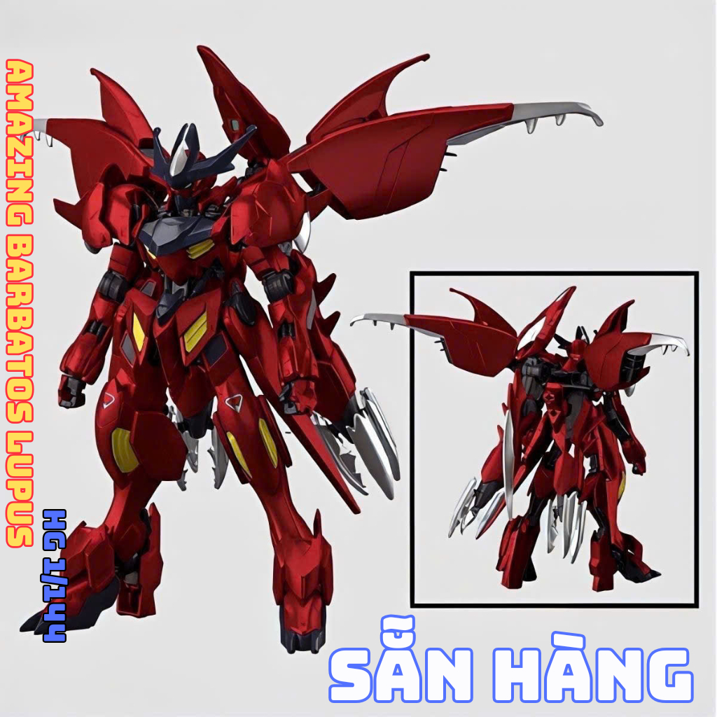 [AVAILABLE] XINGDONG HG BM 1/144 Amazing Barbatos Lupus Metallic Color Assembly Model (รวมเอฟเฟกต์ +