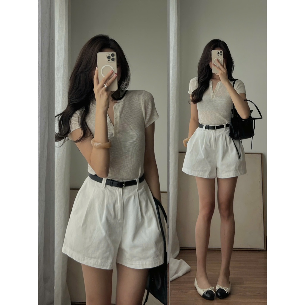 A939 เสื้อสเวตเตอร์ทอติดกระดุม Audrey