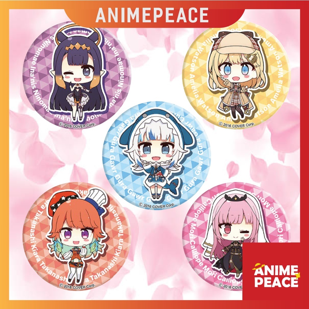 จานรองแก้วเซรามิก / จานรองแก้วเซรามิก Gawr Gura Calliope Kiara Amelia Waston Ninomae Innis LC30