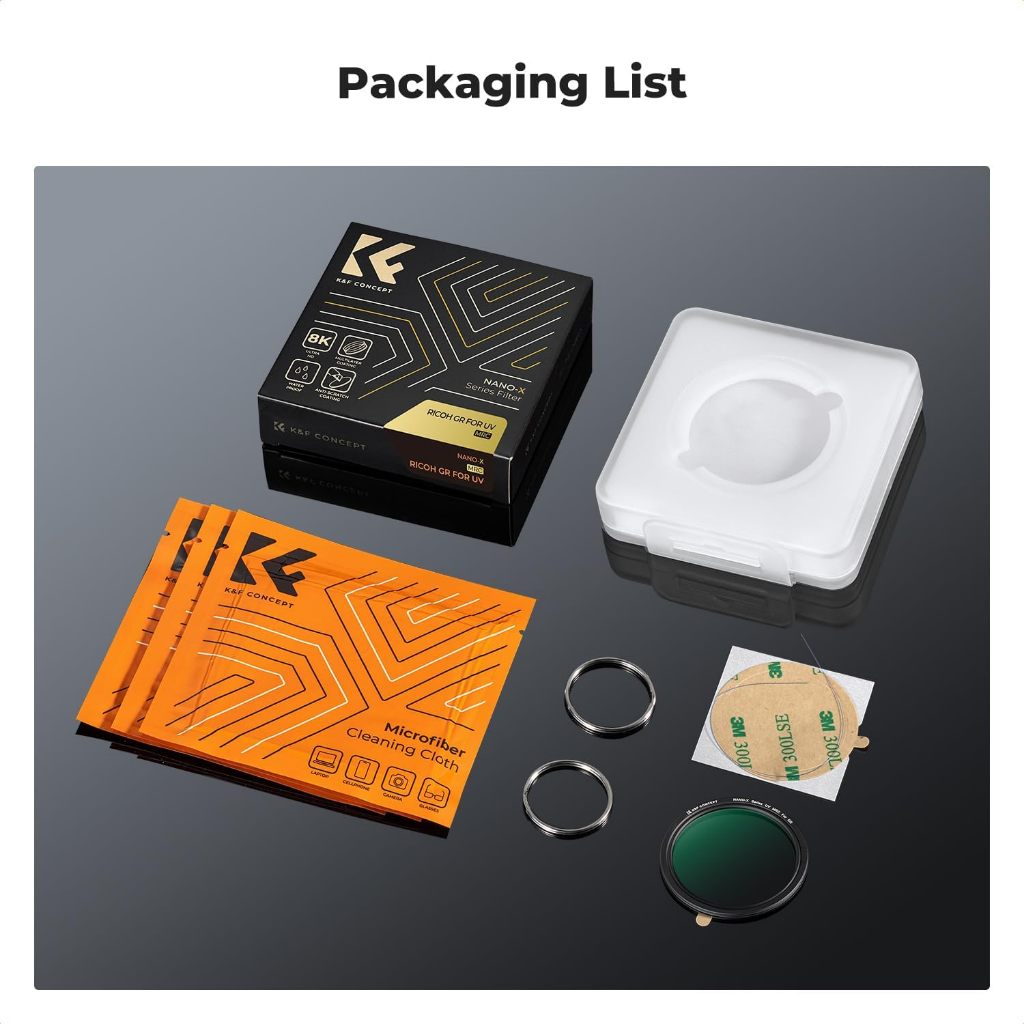 Nano-Xcel KF Concept UV filter สําหรับ Ricoh GR และ GRIII Diary GR IIIx HDF GR3X HDF GR III GR III H