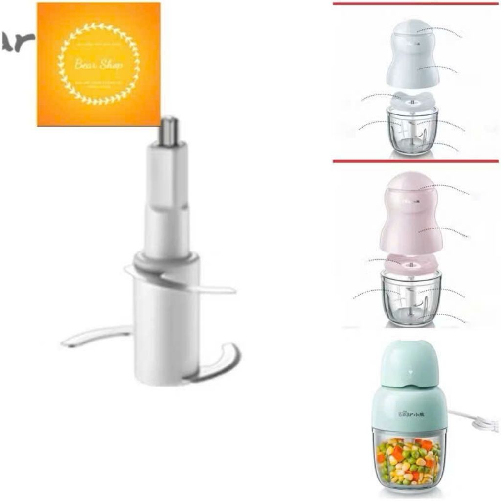 [มีจําหน่าย][อุปกรณ์เสริมมาตรฐาน] เครื่องปั่น 3 ใบมีดของรหัสเครื่องปั่นหมี 0.3L QSJ-A01C1/A01F2/B01P