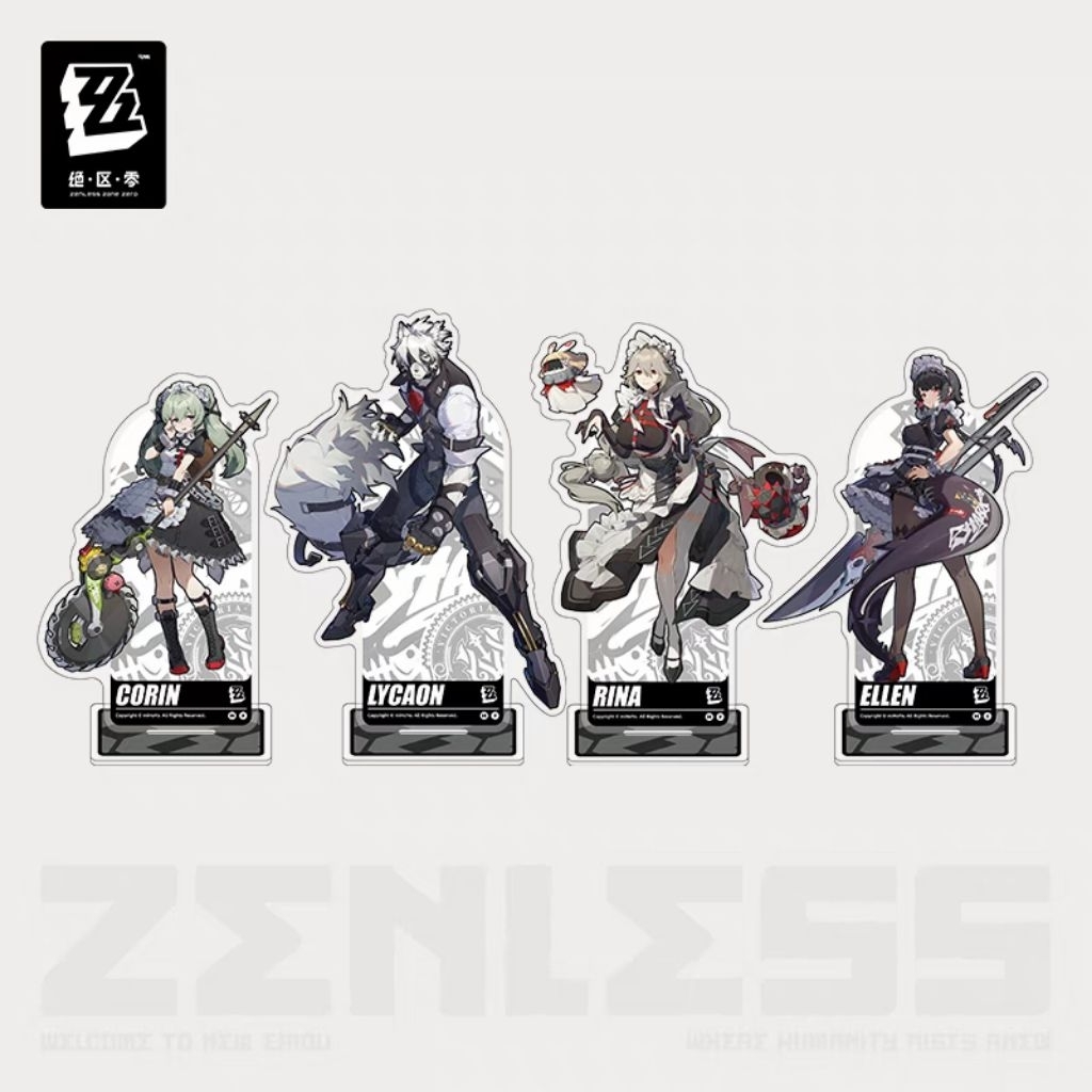 (ของแท้) Victoria Lycaon Ellen Rina Corin ZZZ NAGE Standee - Zenless Zone Zero Official Model