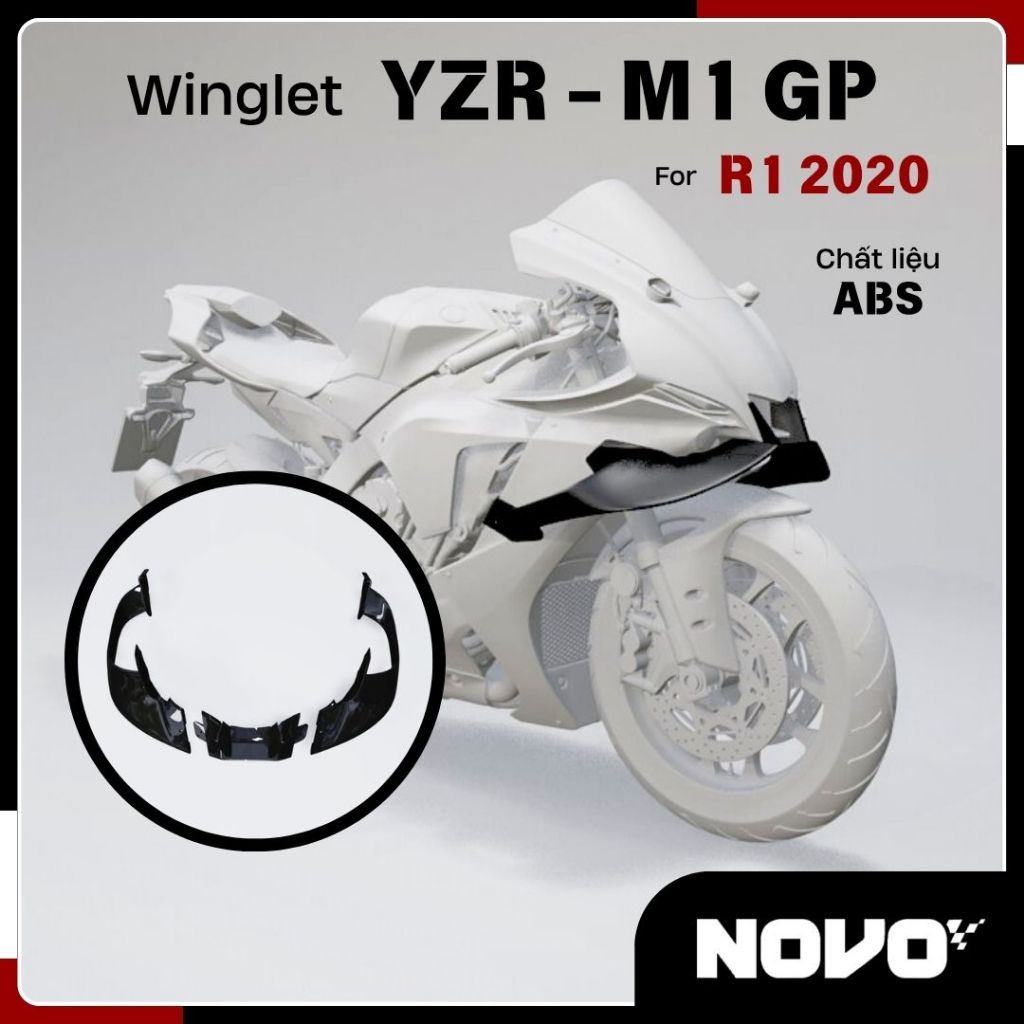 YZR- M1 GP Wind Wing สําหรับ Yamaha R1, R1M 2020 - 2024 - NOVO moto