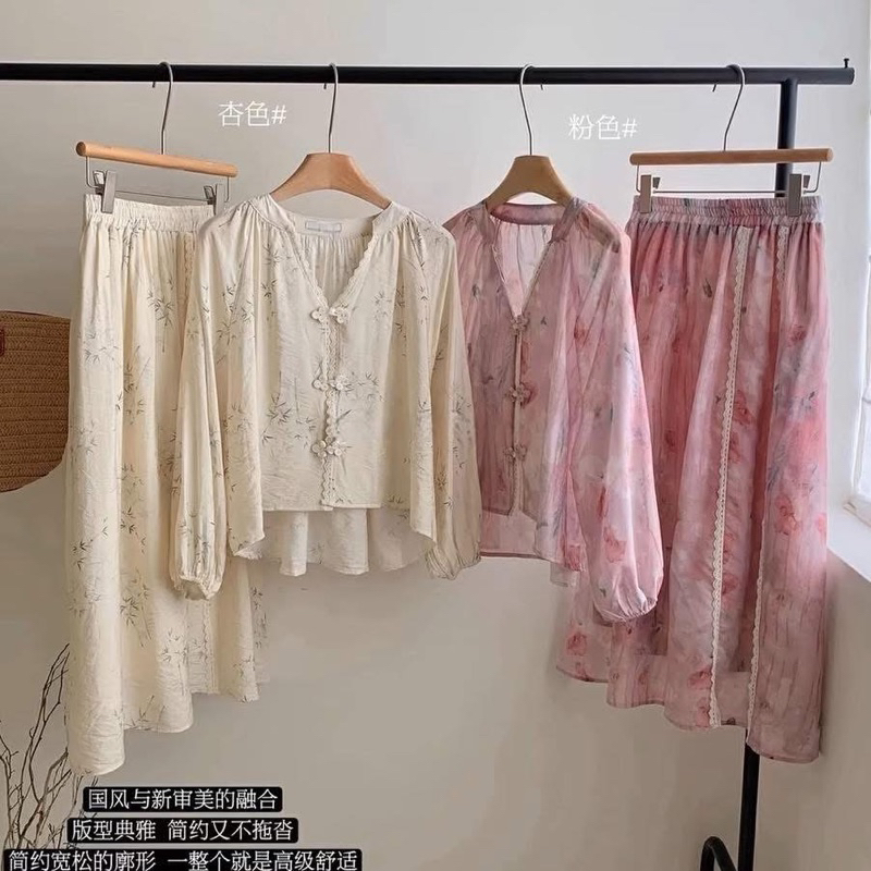 เซตเสื้อ+กระโปรง Miss Y.jia มาตรฐาน