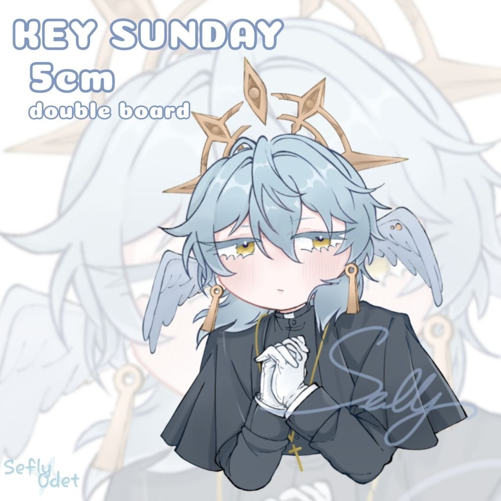 พวงกุญแจ Sunday hsr พร้อมโซ่บอล 2 ด้าน