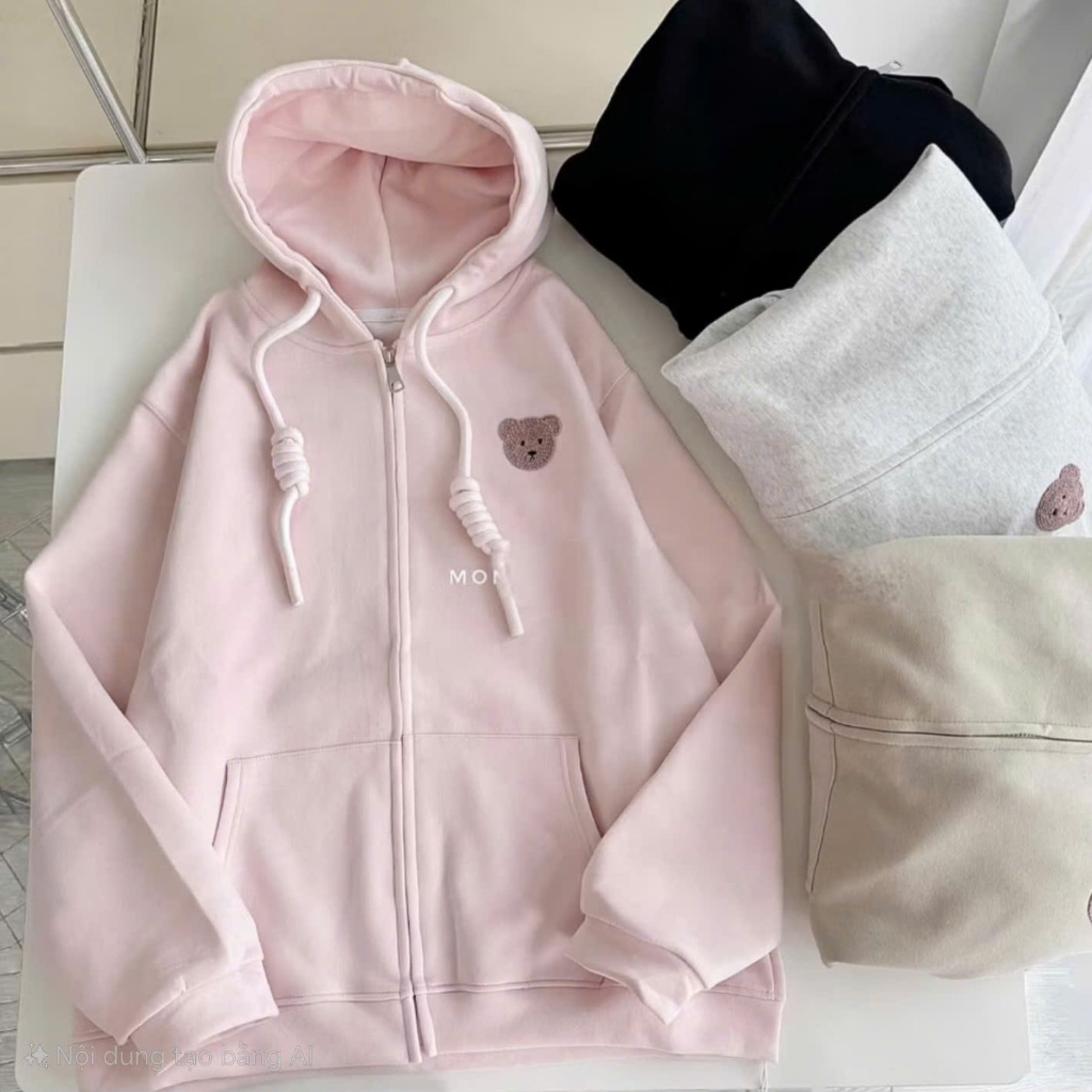 เสื้อแจ็คเก็ตผ้าสักหลาด TEDDY BEAR สุดน่ารัก