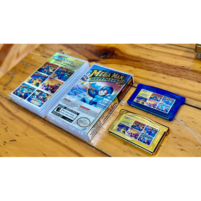Megaman Mania+ – multicart GBA 17-in-1 รวมชุด Megaman World ดั้งเดิม & DX สีพิเศษ