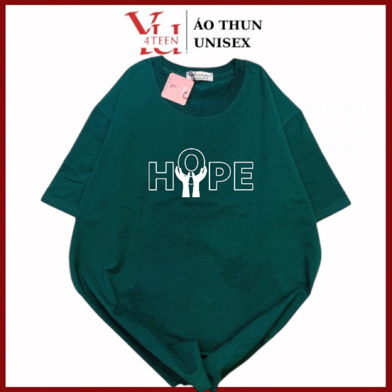 เสื้อยืด UNISEX พิมพ์ลายด้วย LETTER HOPE HI VONG - HY VONG (ML-XL-XXL BIGSIZE)