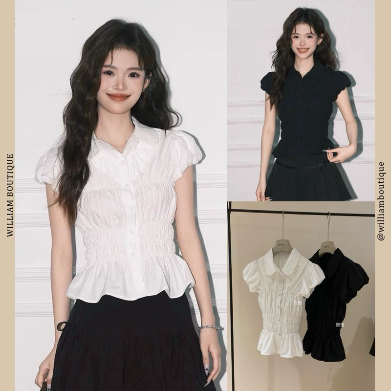 WGWE WGWE | เสื้อเชิ้ตแขนพัฟ William Boutique 3436 (250414)