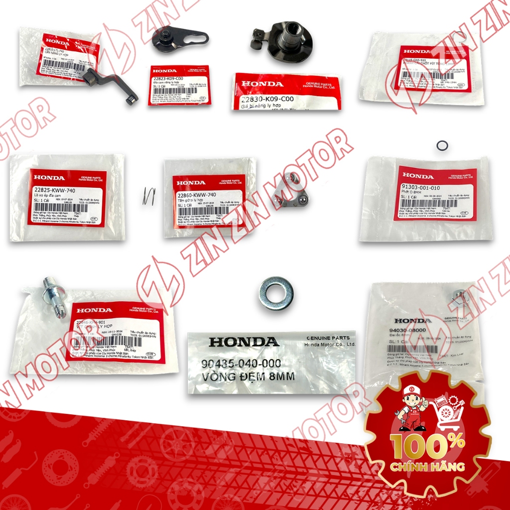 ของแท้ Wave Blade 110 2017 - 2025 22810-KTL-740 Lifting Cam Disc, Ball Bearing, สกรูปรับคลัตช์ - ZZM