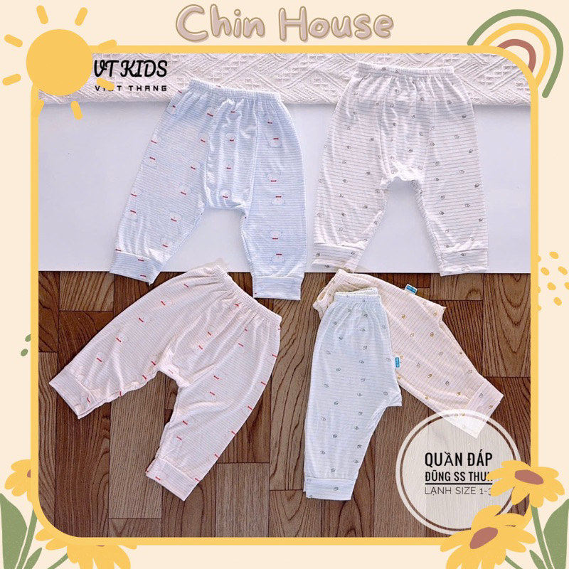 คอมโบกางเกงขายาวยืดหยุ่นเย็น10ชิ้นสําหรับทารกทารกแรกเกิด,กางเกงก้นลายทาง VTKids สําหรับเด็กทารก3-9กิ