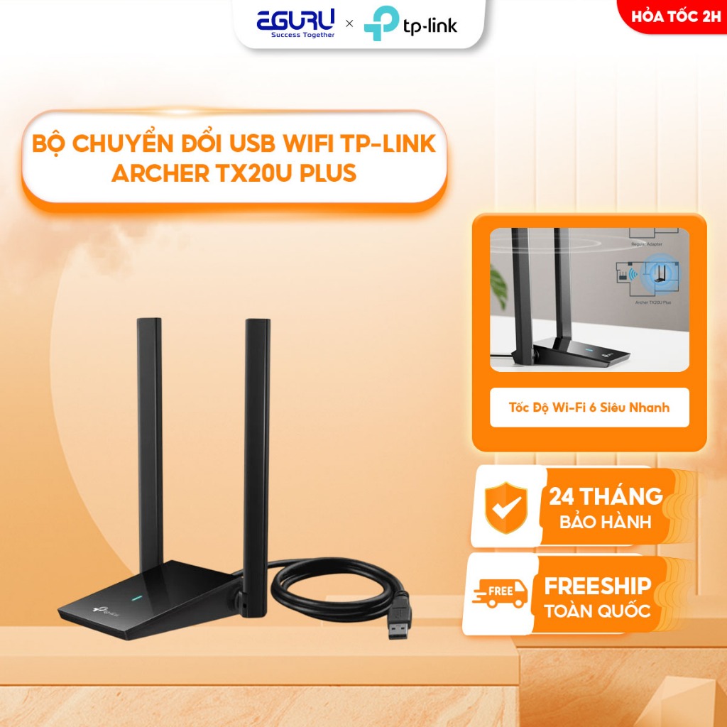 TP-Link Archer TX20U Plus/ TX20U/TX20U Nano USB WiFi Adapter - สินค้าของแท้