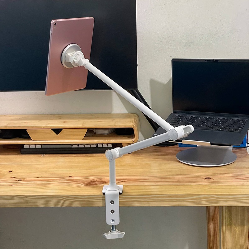 Arm Artistic Solid Aluminium Mobile Screen Tablet Desk Clamp Holder ST05 Plus