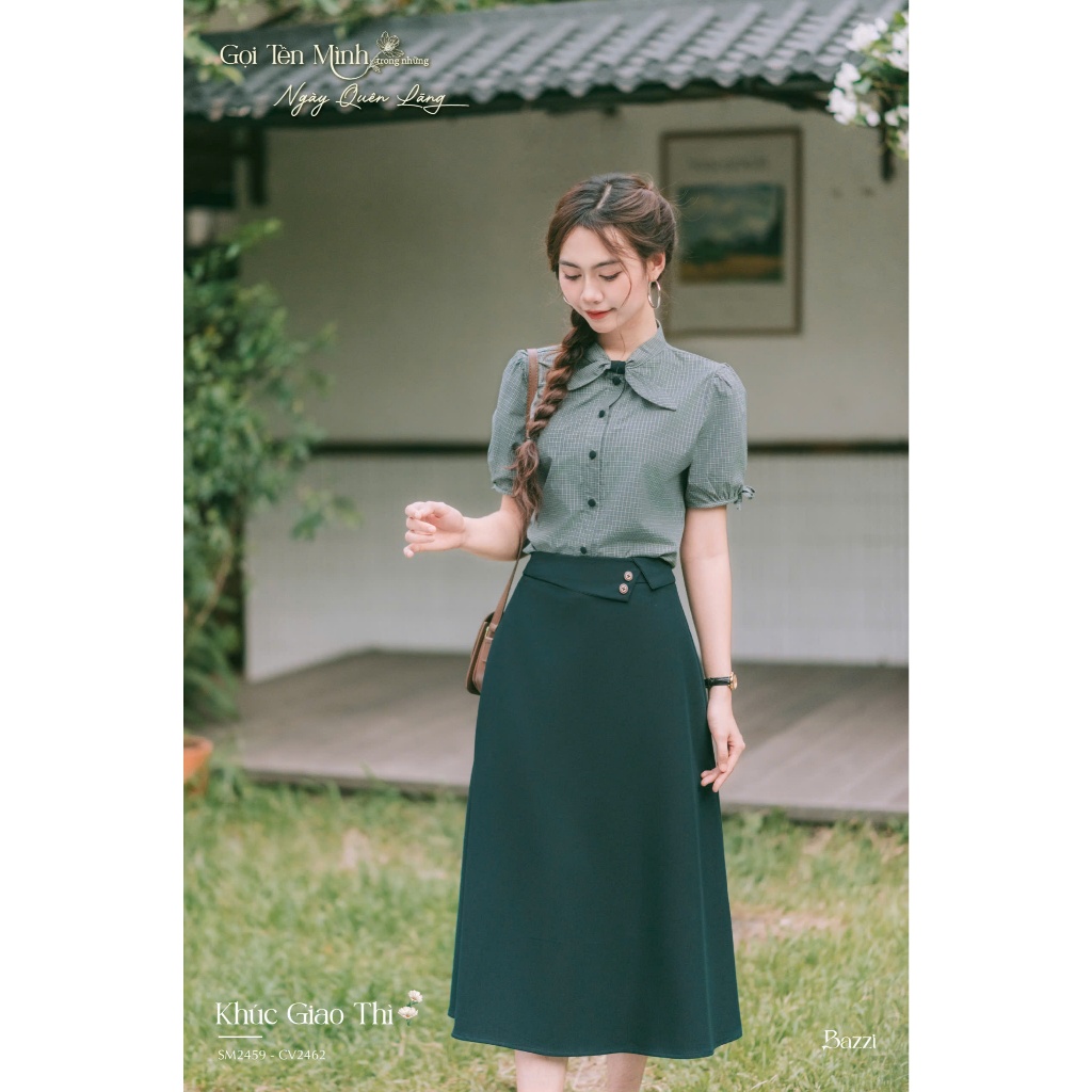 Bazzi design กระโปรงบานธรรมดา - ภาพถ่ายจริงถ่ายเอง