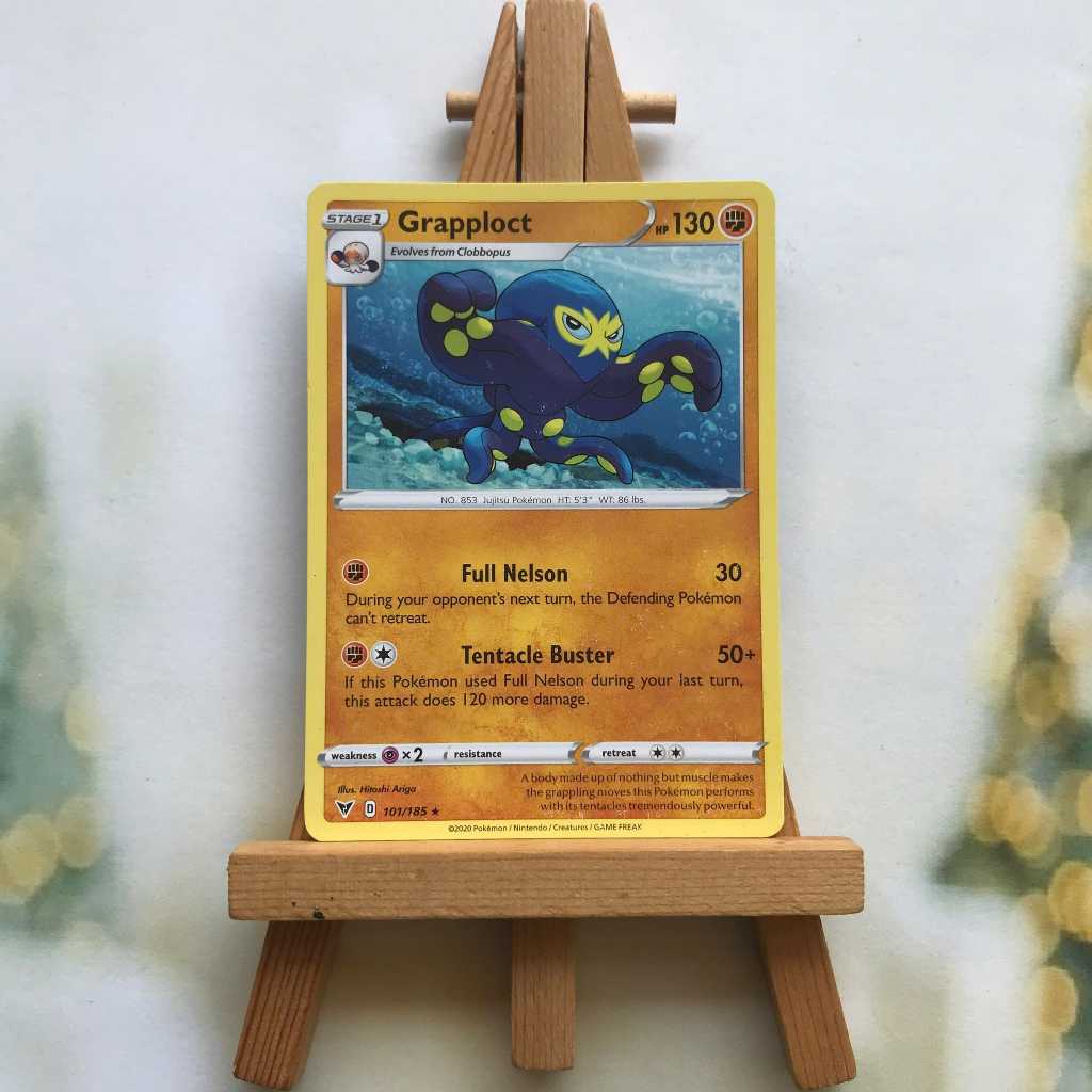 Pokemon Grapploct 101/185 Picture Card - Vivid Voltage Rare English Odd Card