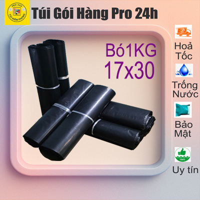 PRO 24H SEALED BAG BLACK 17X30 Tough และทนทาน SUPER CONVIENENT PACKAGING!