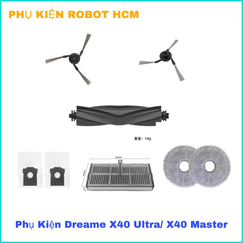 ใหม่ 2024 (สินค้าแท้) Dreame X40 Ultra - X40 Master อุปกรณ์เสริม