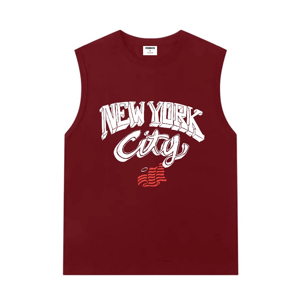 เสื้อกล้าม REUNION "NEW YORK" เสื้อกล้ามกีฬาพิมพ์ลาย TT53