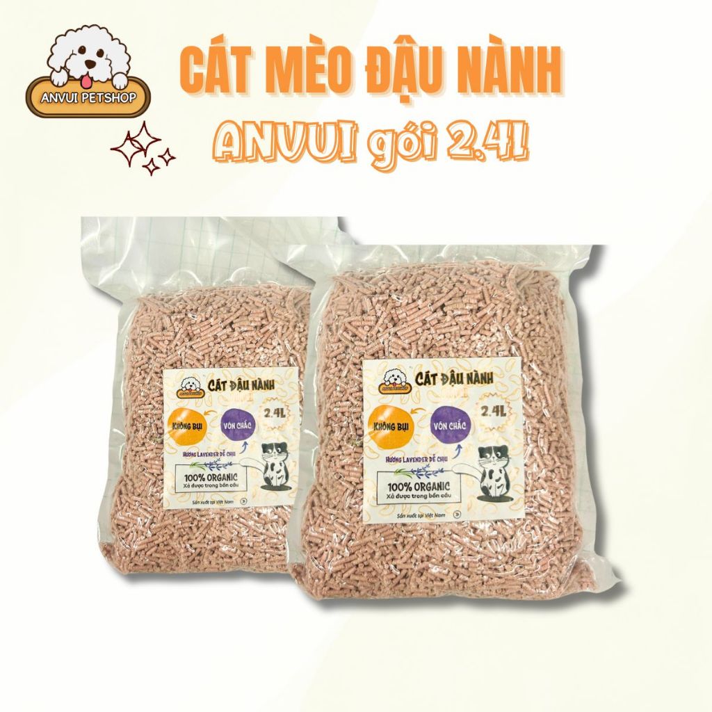 Strong Clumping Soy Cat Cat Flushable ลงในห้องน้ํา 700g 2.4L แพ็คเกจรสลาเวนเดอร์