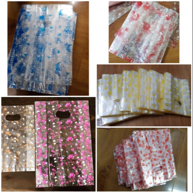 1 กก. PP COTTON MANGO BAG, CLEAR NILON BAG พิมพ์ด้วย 2 สี PATTERNS